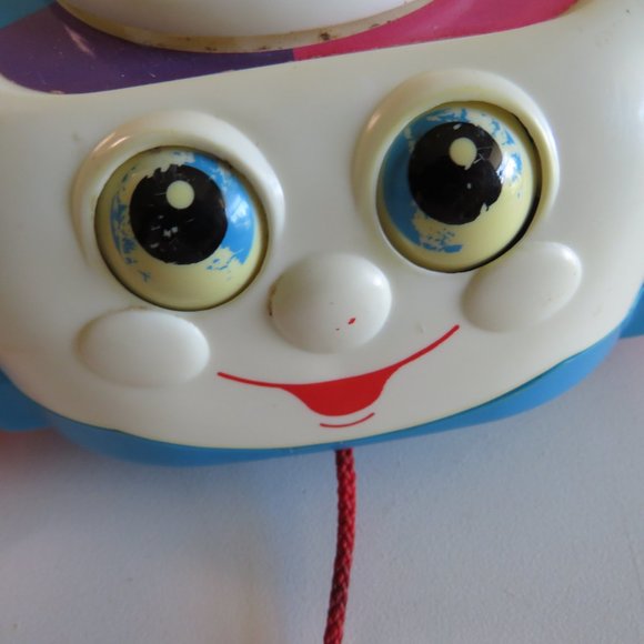 Fisher Price 1993 Telephone Pull Toy WORKS! read all descriptions & see pictures - Picture 5 of 13